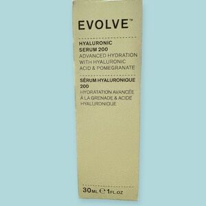 EVOLVE Hyaluronic Serum 200. 1 Fl oz. 
Oil-free gel. Organic